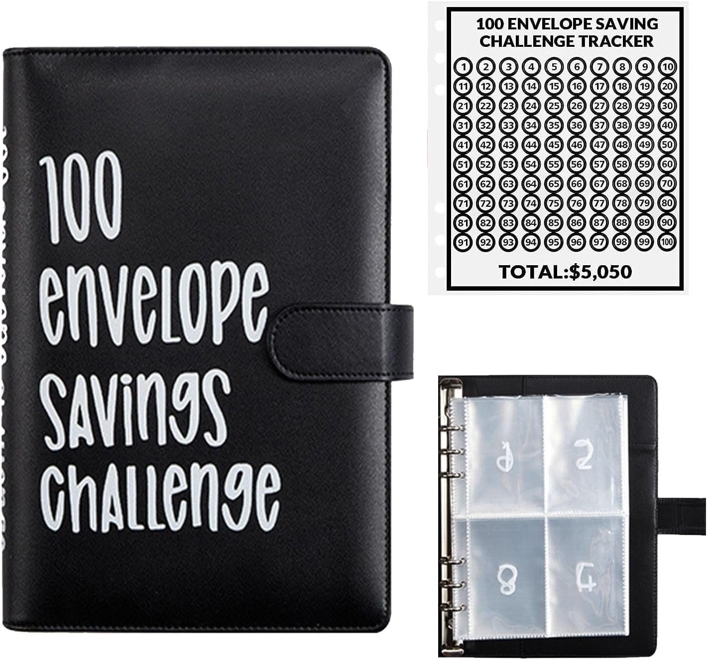 Save $5,050 Easily: 100 Envelope Challenge Binder