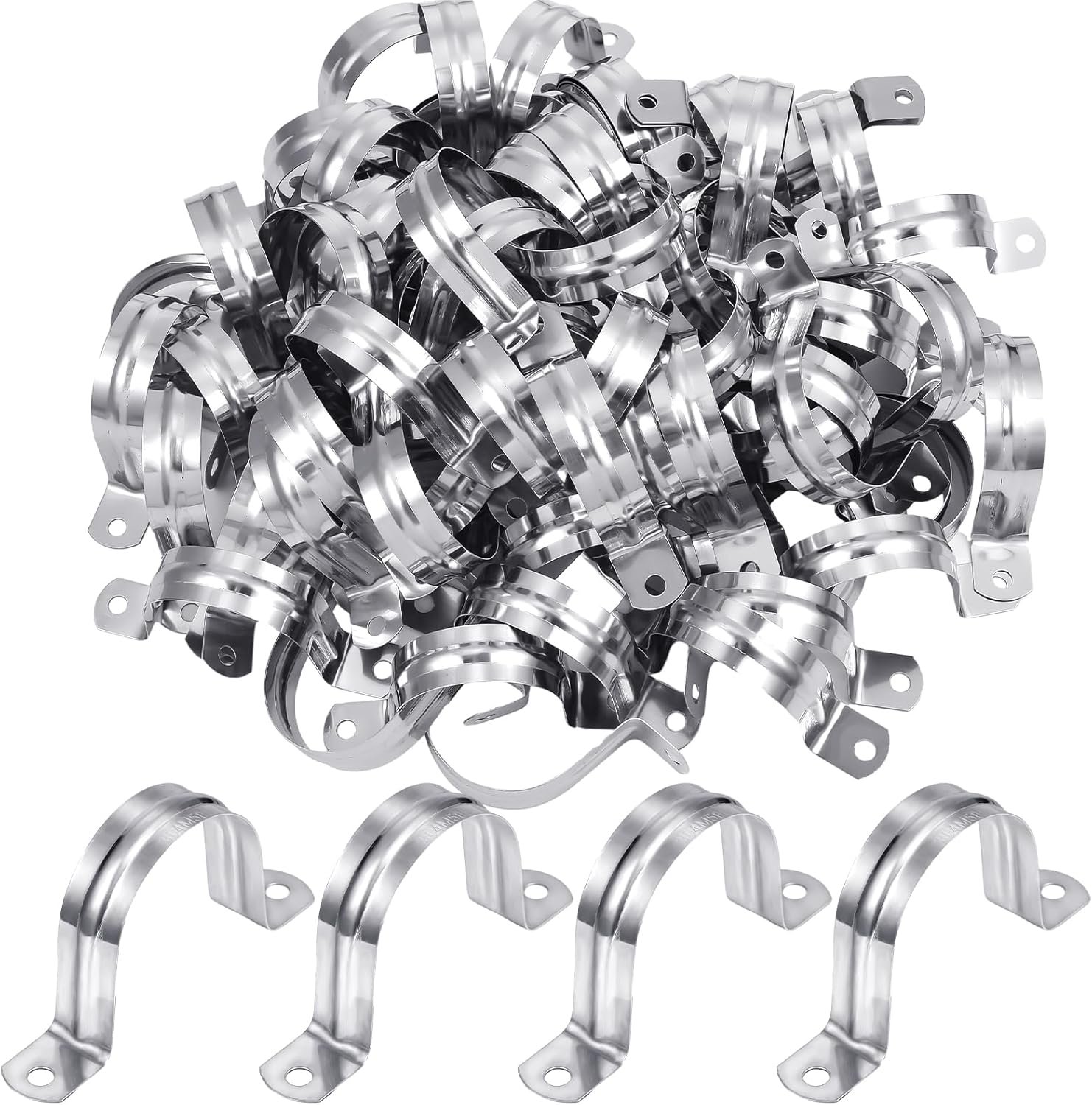 100 Heavy Duty U Brackets for 2 Inch Pipe Support