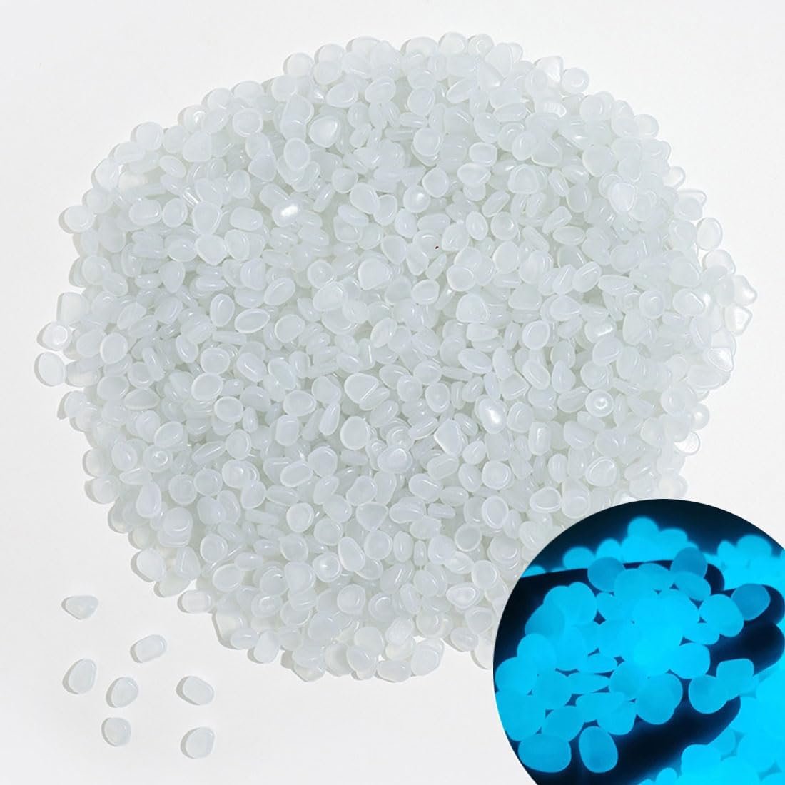 1000 Glow Pebbles: Magical Nighttime Garden Glow
