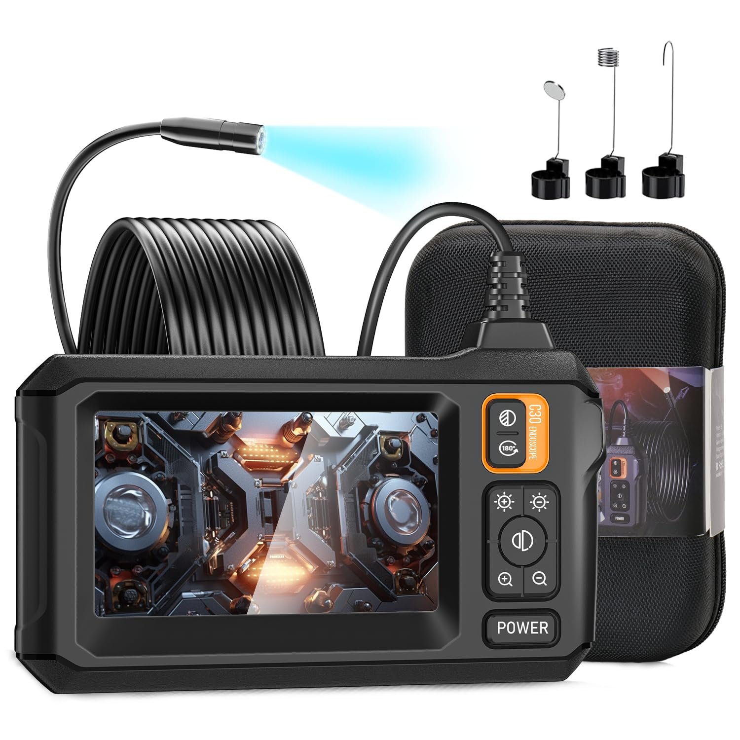 See the Unseen: 1080HD Waterproof Endoscope Camera with 16.5ft Cable