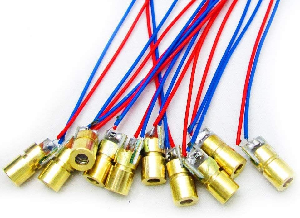 10PCS Red Dot Laser Diodes for Creative Projects