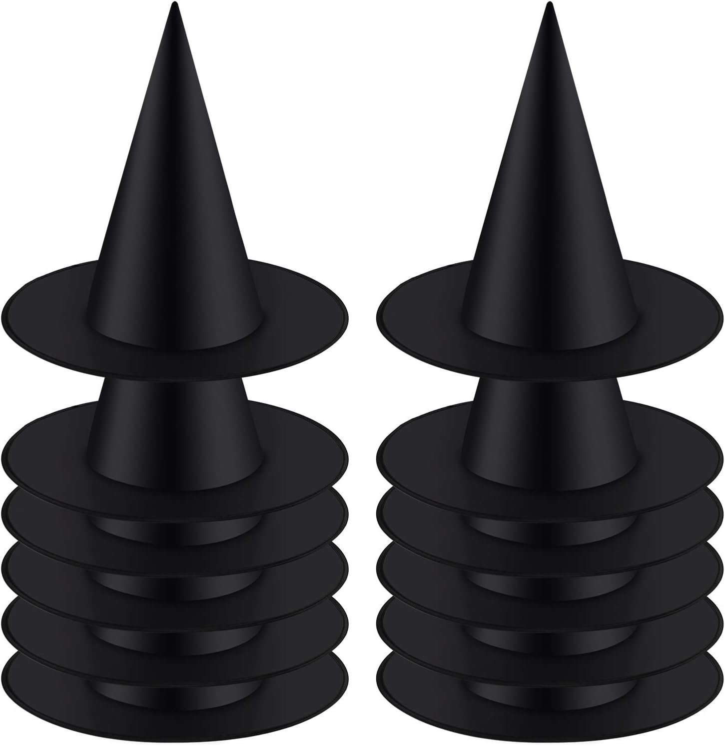 12 Pack Halloween Witch Hats - Spooky Party Decor & Costume Accessory