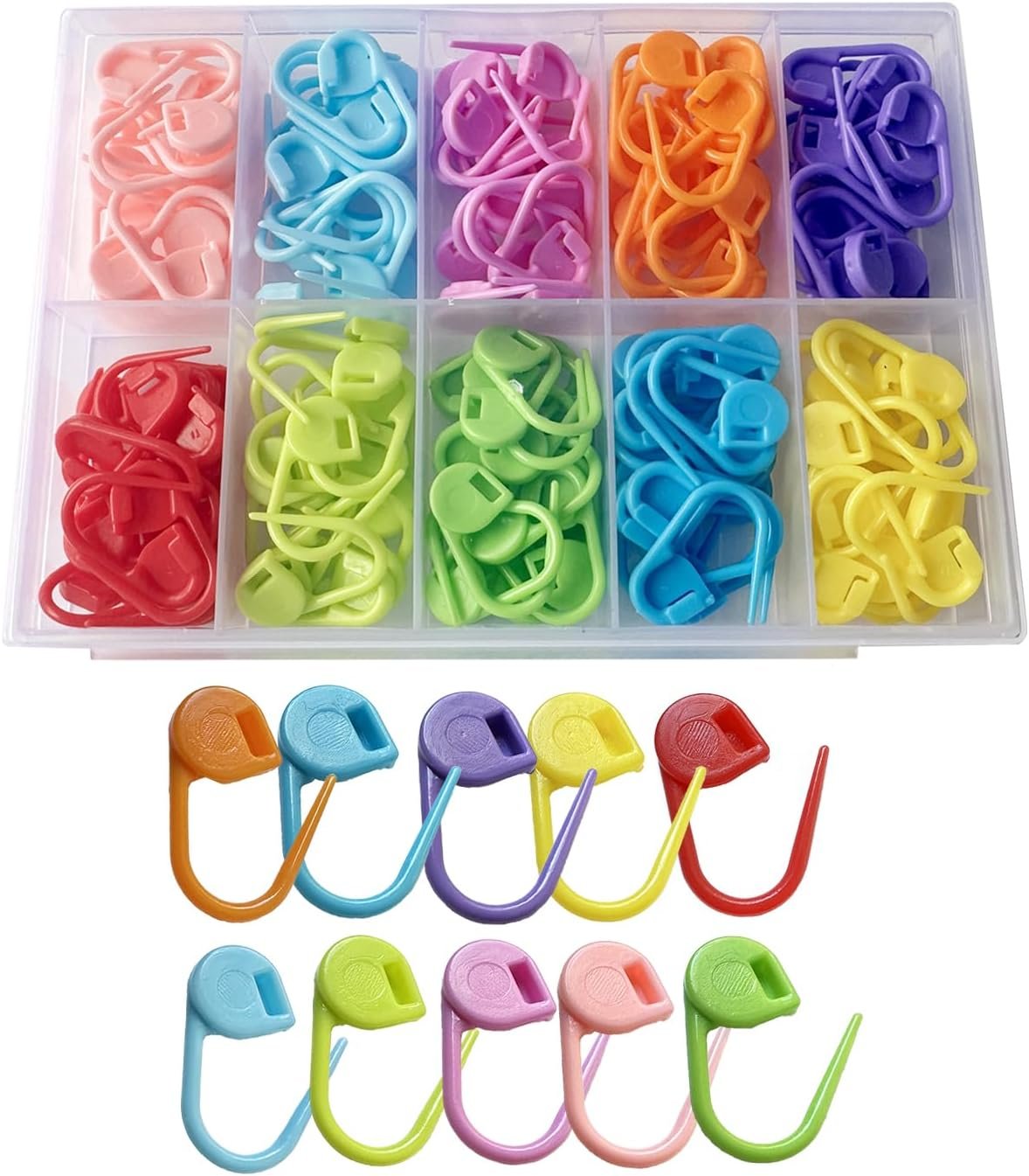 150 Piece Crochet Stitch Markers for Crafting