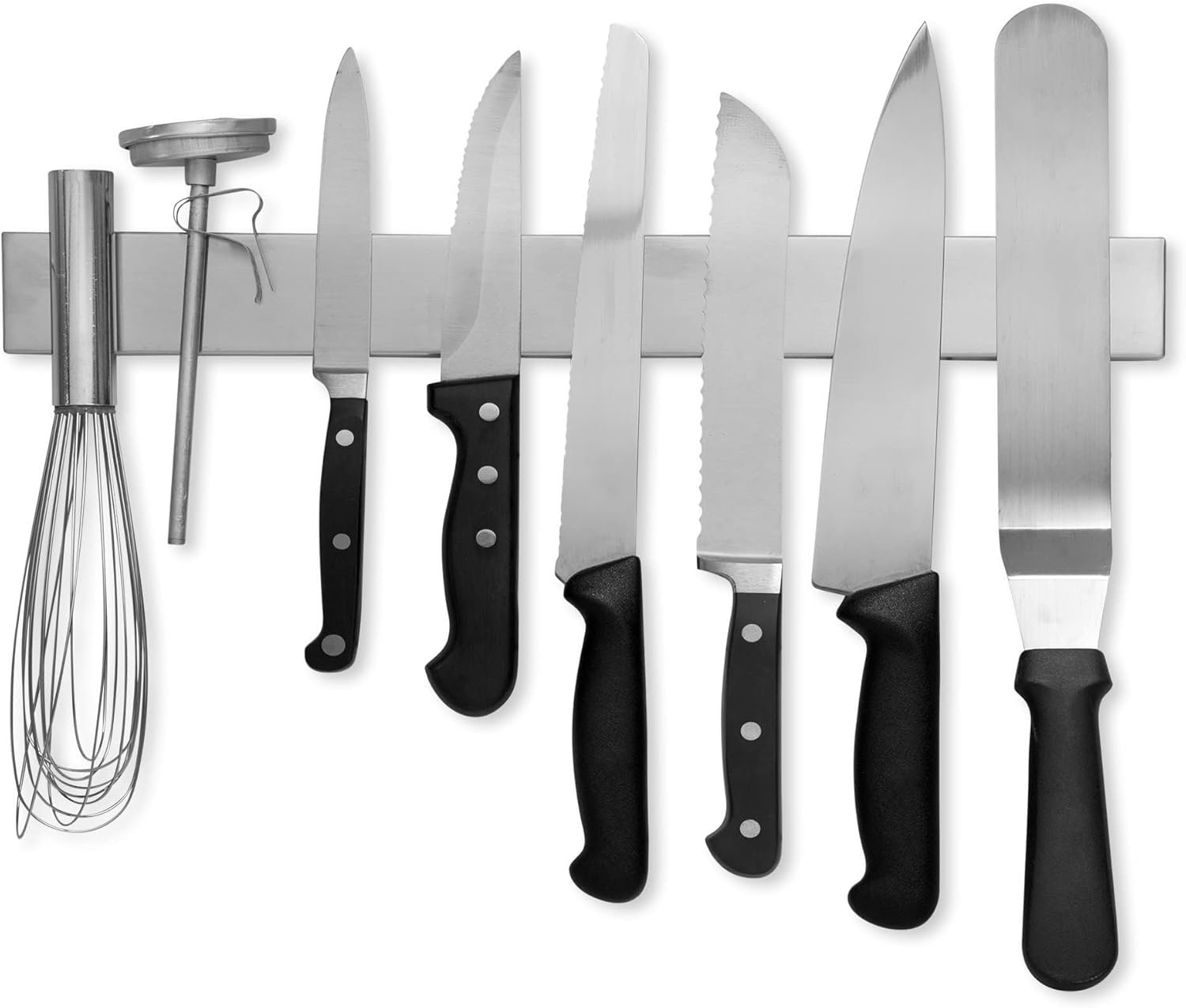 16-Inch Magnetic Bar Organizes Knives, Tools & More