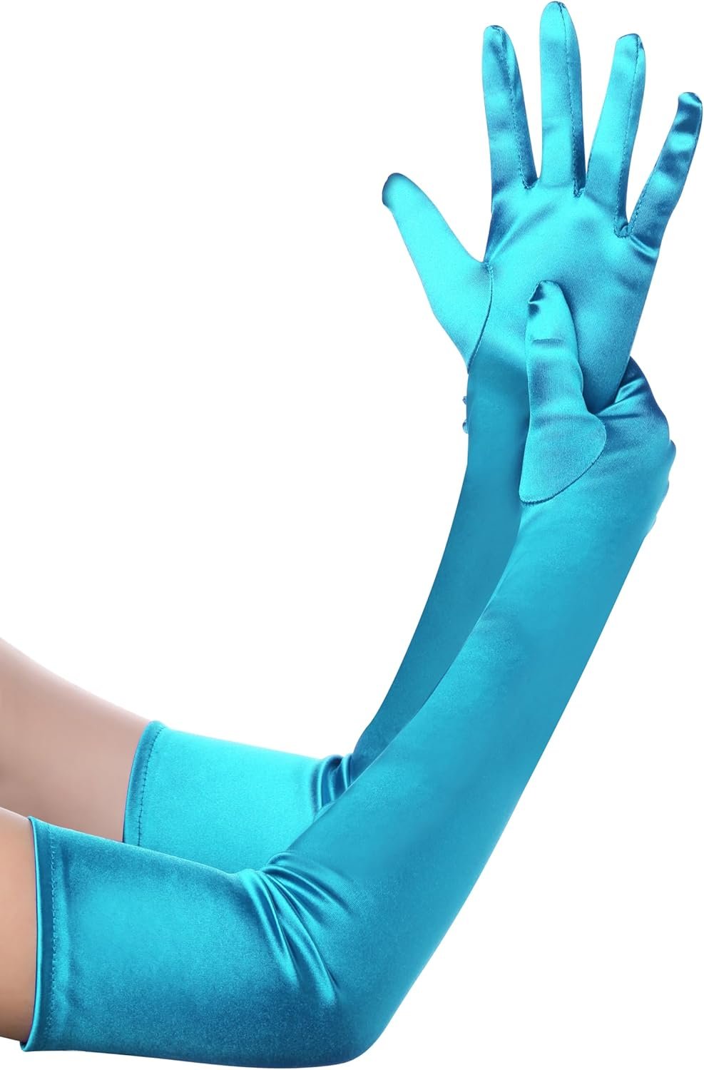 1920s Satin Tea Party Elbow Length Gloves