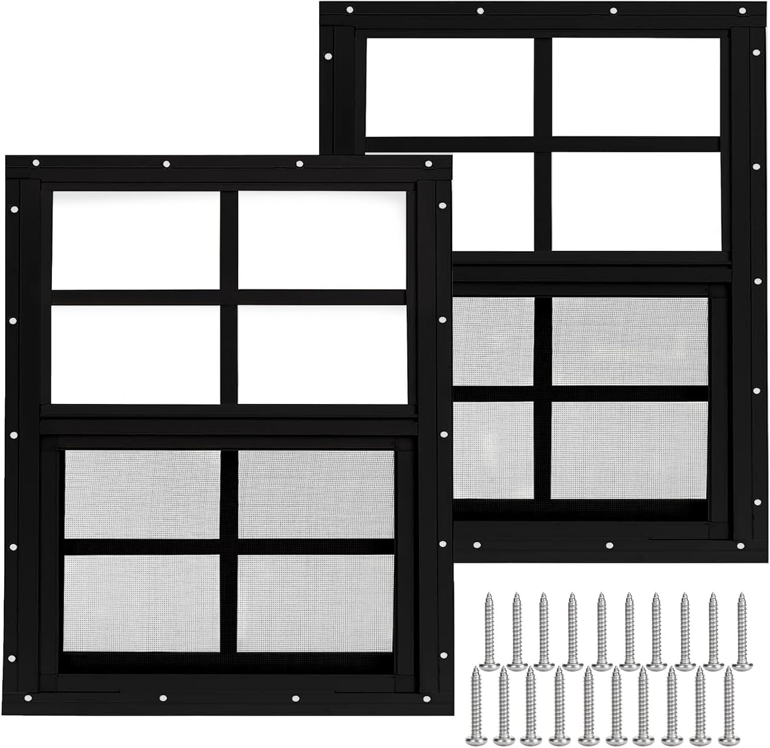 Bring Natural Light to Your Shed: 2-Pack Tempered Glass Windows
