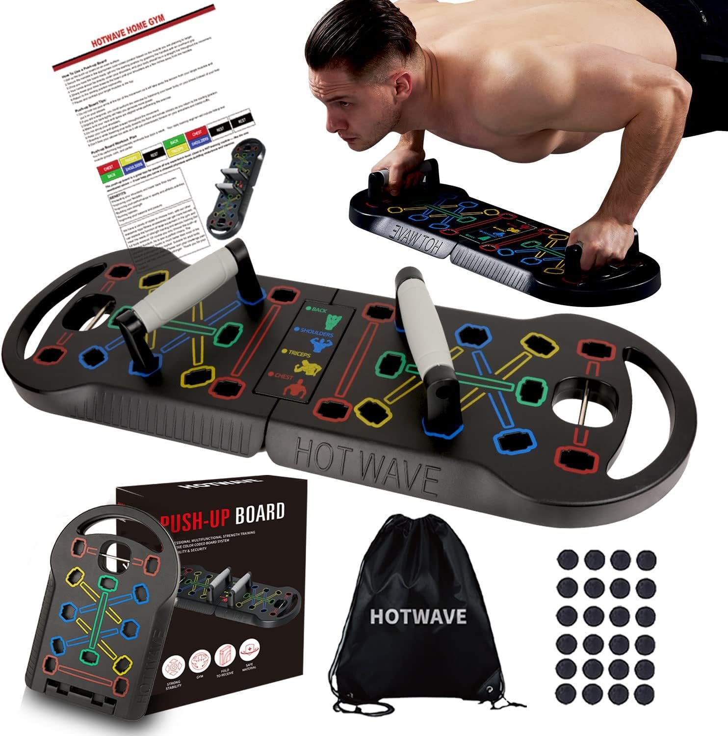 20-in-1 Push Up Board: Build Strength Anywhere