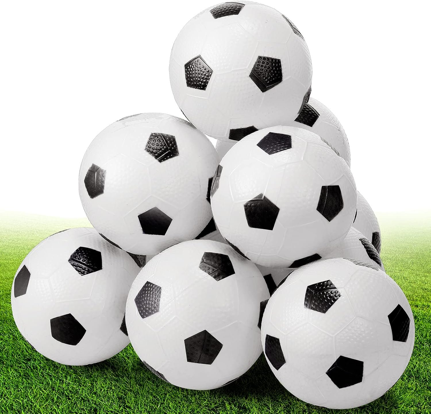 20 Mini Soccer Balls - 4 Inch Inflatable Fun for Kids