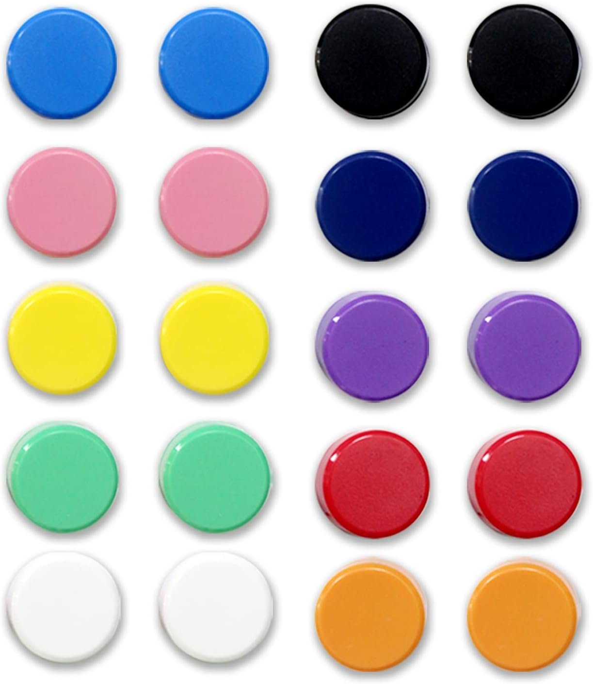 20-Pack Colorful Fridge Magnets - Strong Hold for All Your Displays