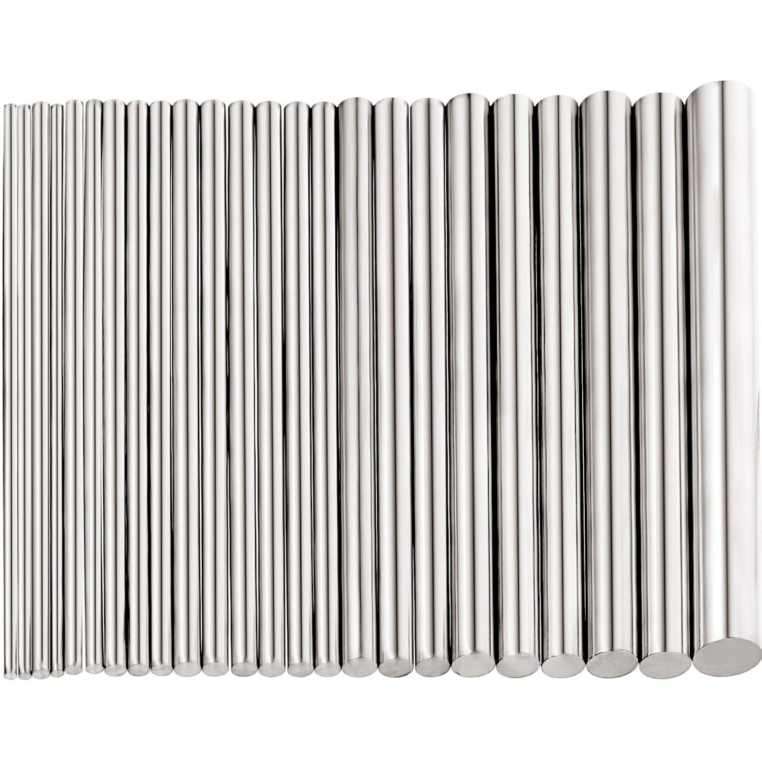 24-Piece Stainless Steel Rod Set: DIY Craft & Model Making Essentials