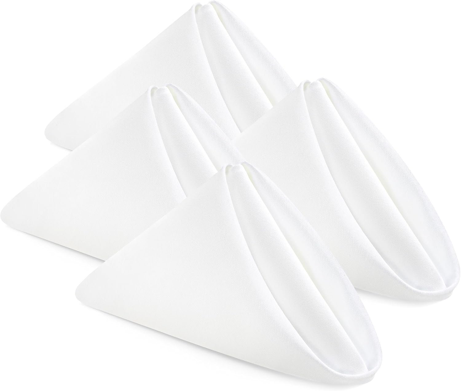 24 White Cloth Napkins: Reusable Party Perfection