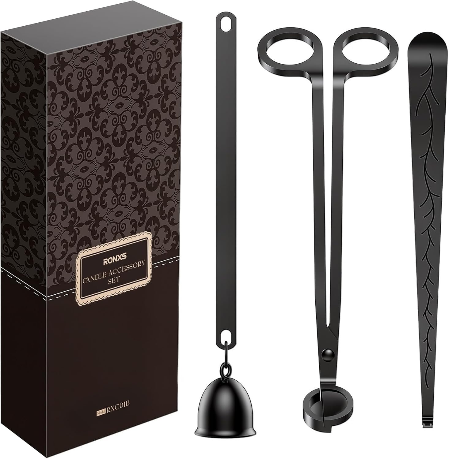 3-in-1 Candle Care Set: Trimmer, Snuffer & Dipper