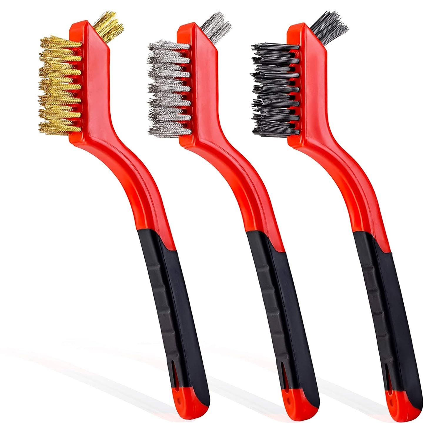 3-Piece Wire Brush Set for Heavy-Duty Cleaning