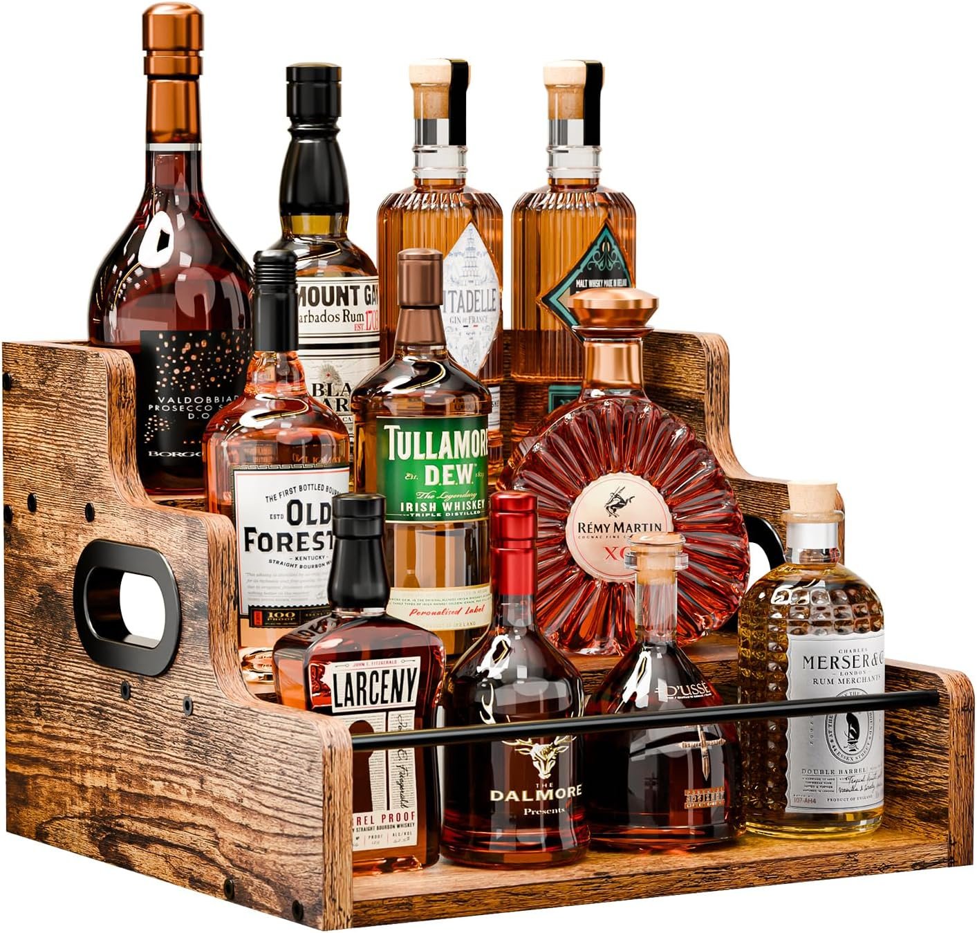3-Tier Liquor Display Shelf: Organize Your Bar Collection