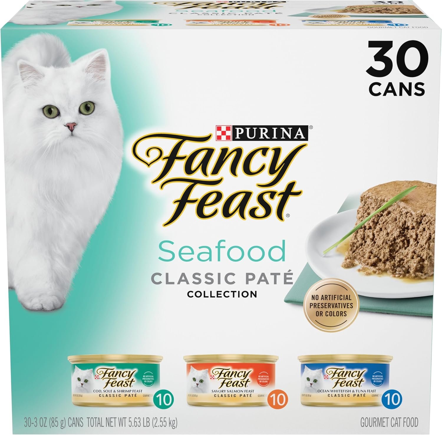 30-Can Seafood Variety Pack for Happy Cats
