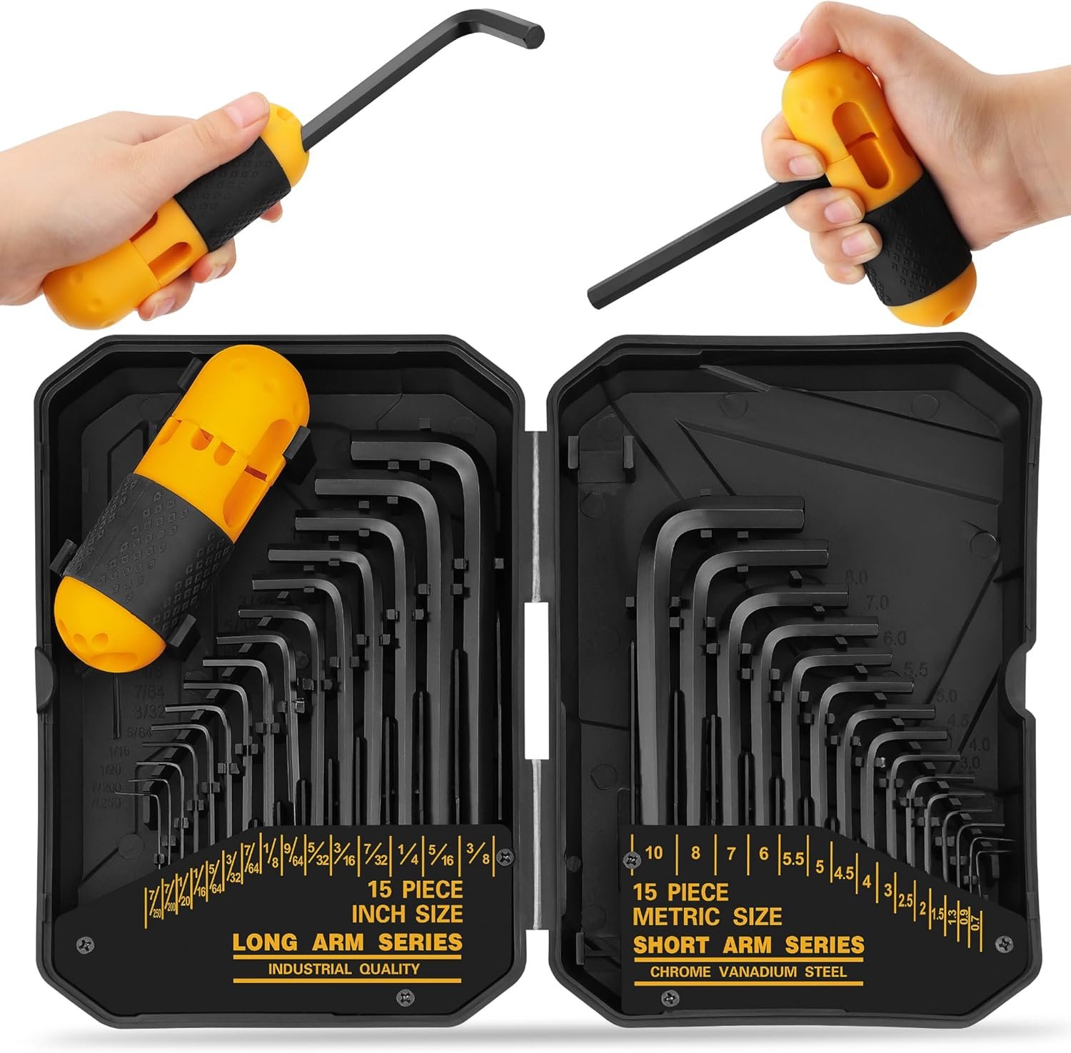 31-Piece Allen Wrench Set: SAE & Metric Mastery