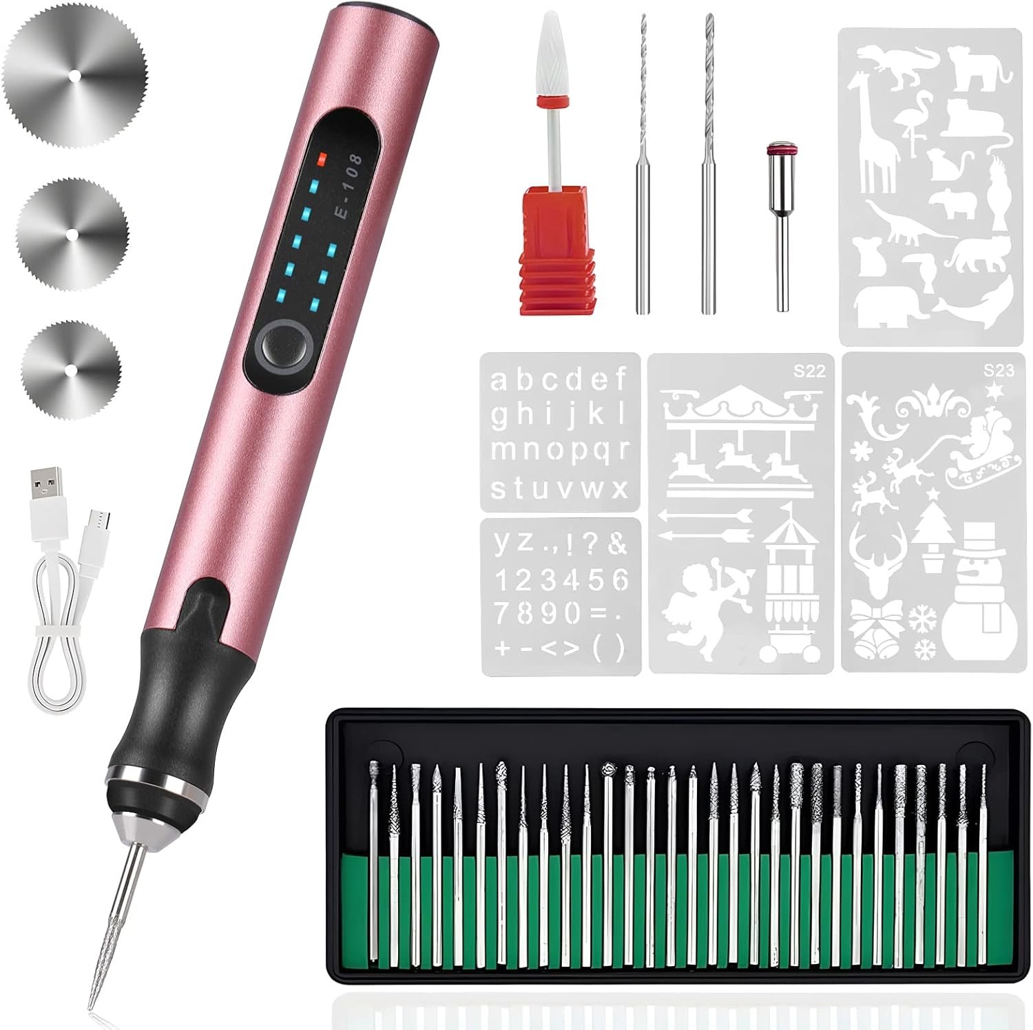 37-Piece Electric Engraving Pen: Professional Precision for Jewelry, Wood & Glass