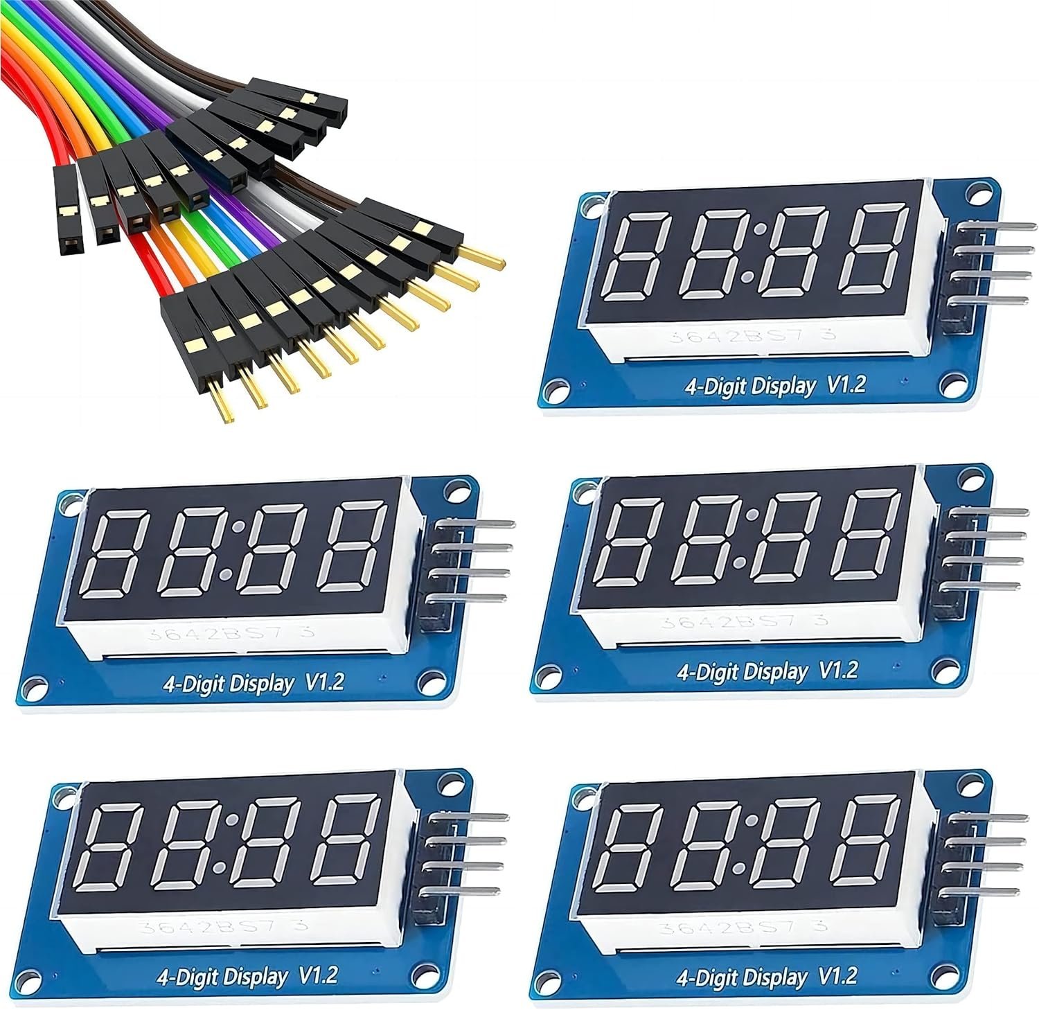 Versatile 4 Digit LED Display Board for Arduino