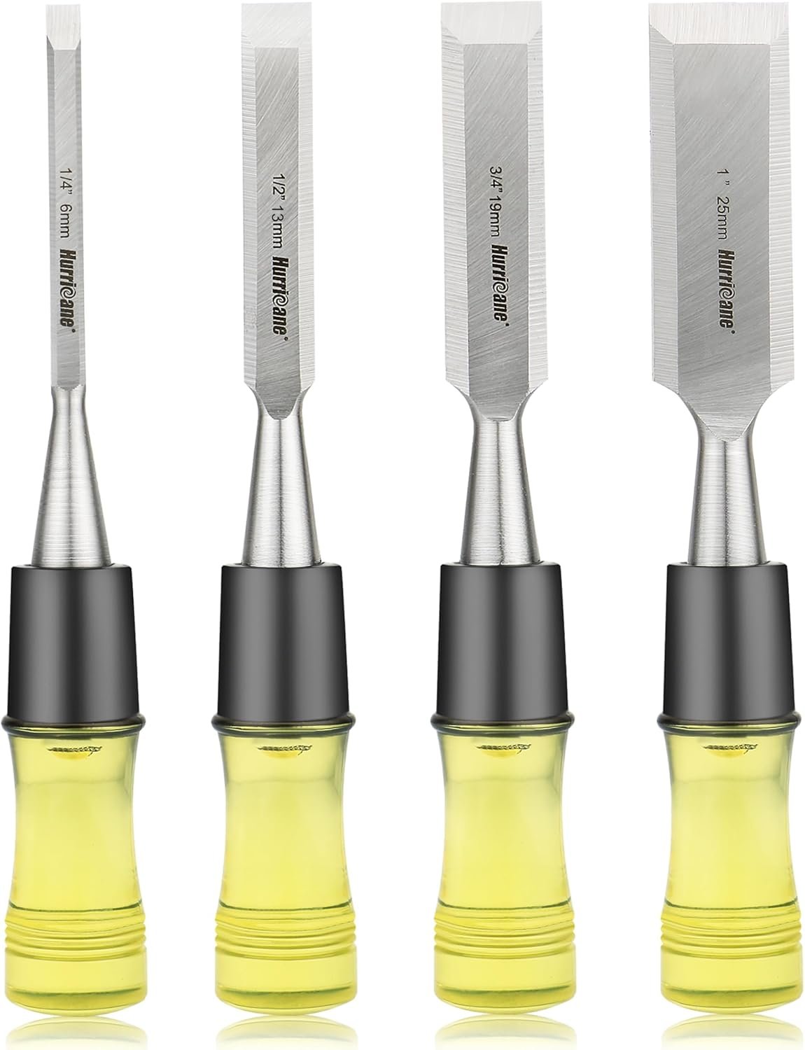 4-Piece Sharp Chisel Set for Precise Woodworking