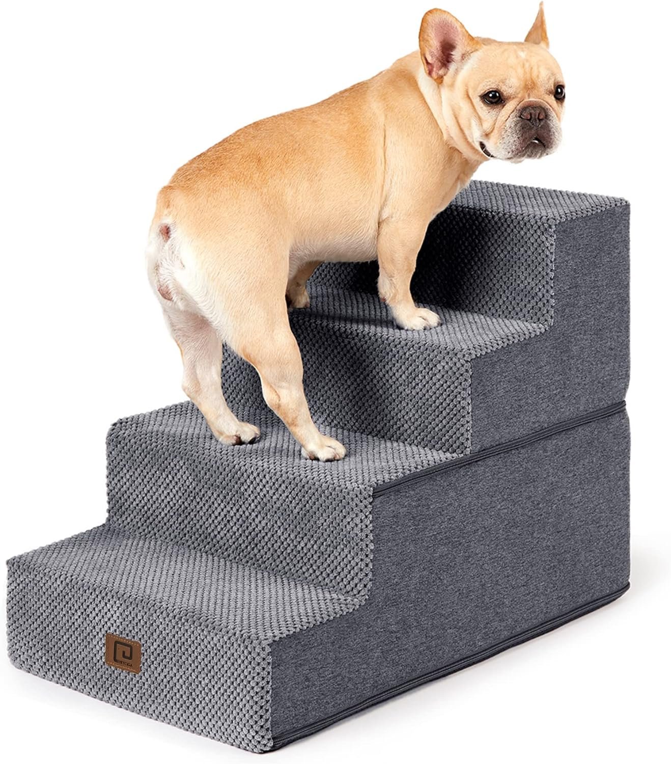 4-Step Pet Stairs: Safe Access for Small Dogs & Cats