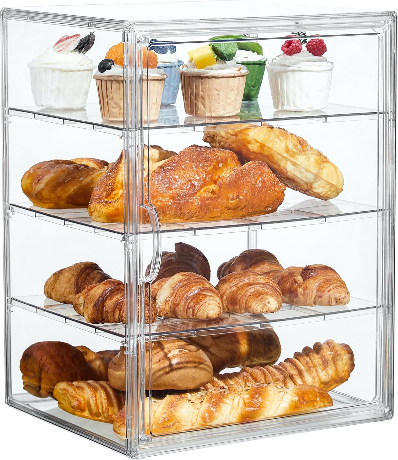 4-Tier Clear Pastry Display Case