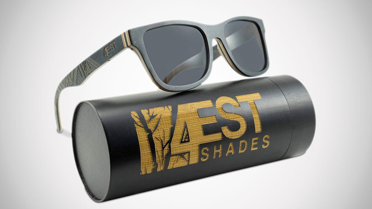 4EST Shades Floating Wood Sunglasses