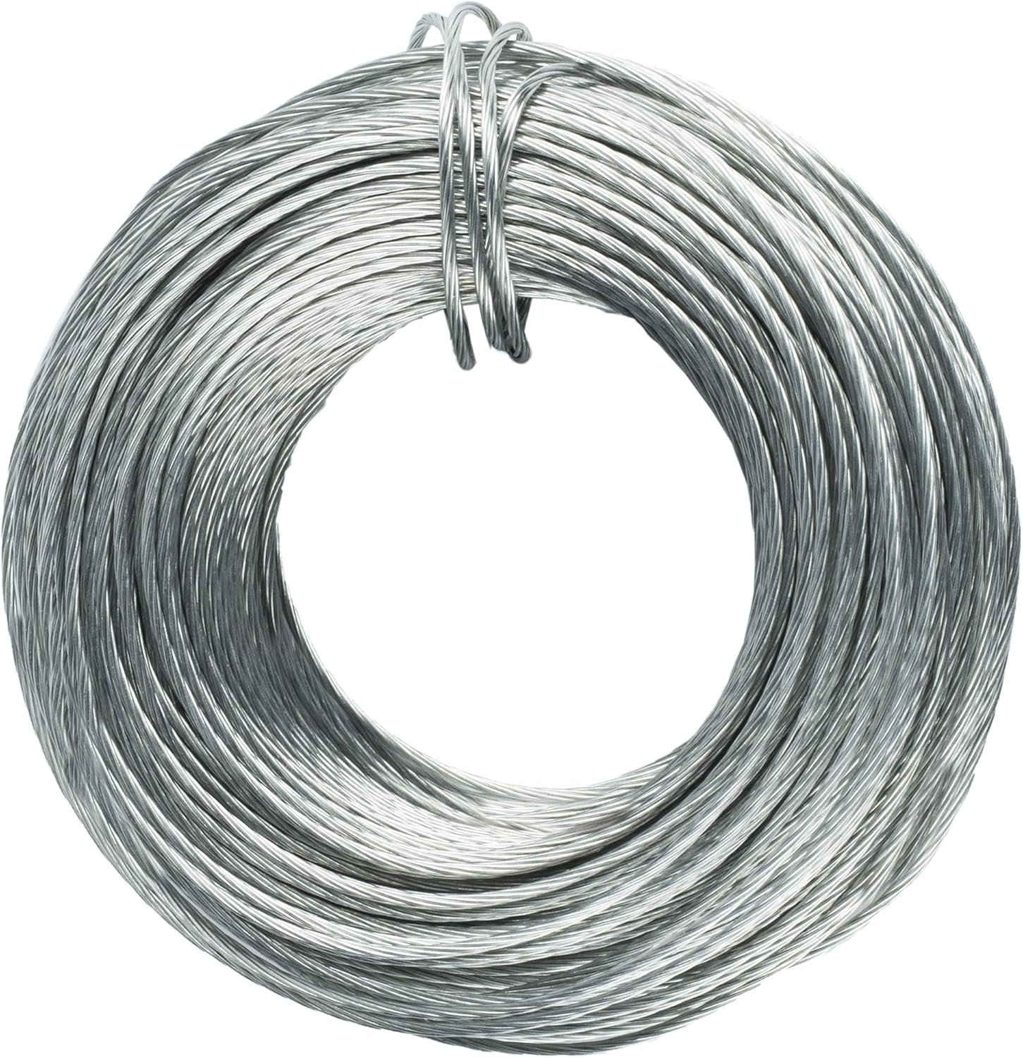 50Ft Heavy-Duty Picture Hanging Wire - Secure up to 30lbs