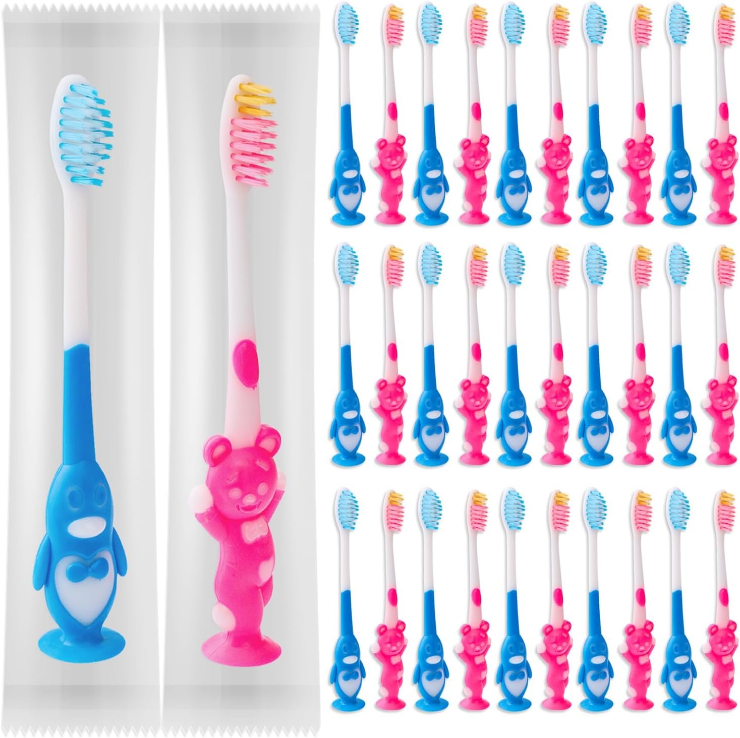 50pc Kids Toothbrush Set - Make Brushing Fun & Easy!