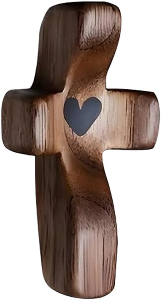 Pocket Cross Fidget — Natural Wooden Christian Gift