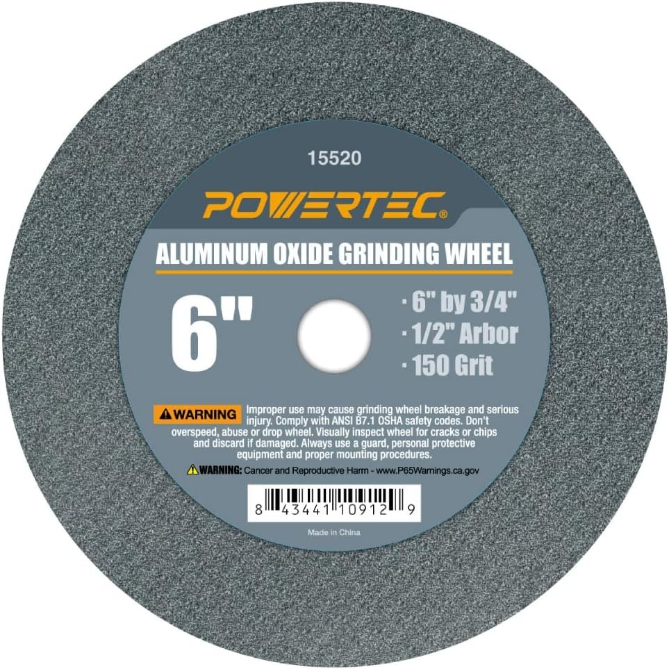 6-Inch 150 Grit Wheel for Fast Tool Sharpening