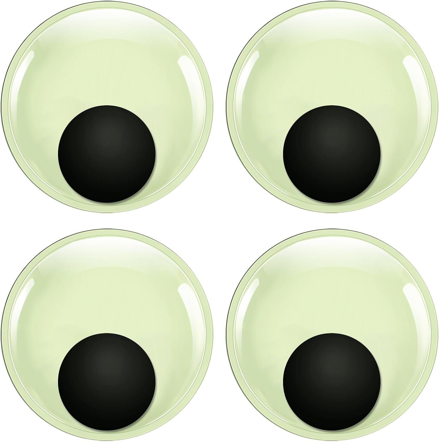 6 Inch Glow in The Dark Googly Eyes for Crafts