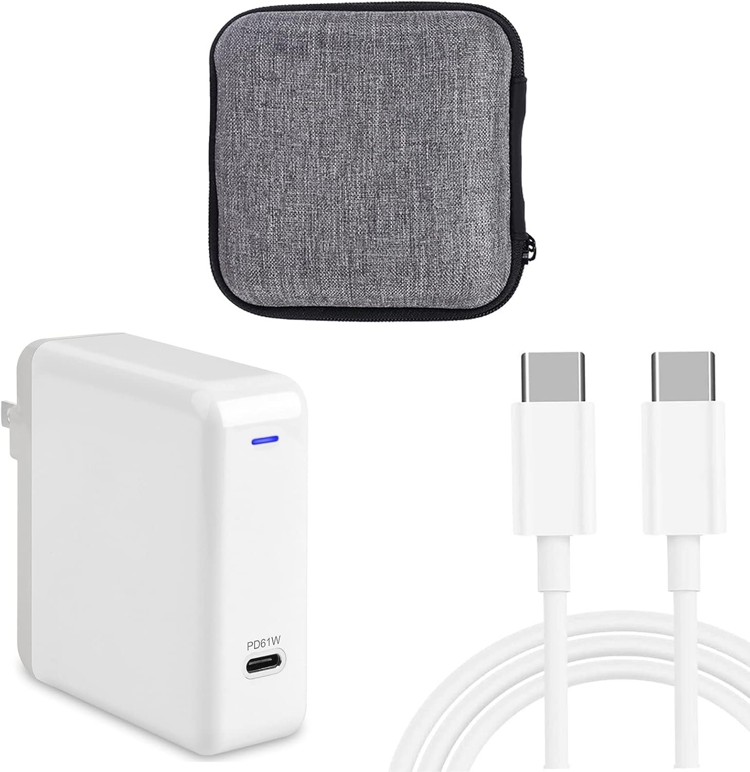 61W USB-C Charger: Fast Power for MacBook Pro & Air