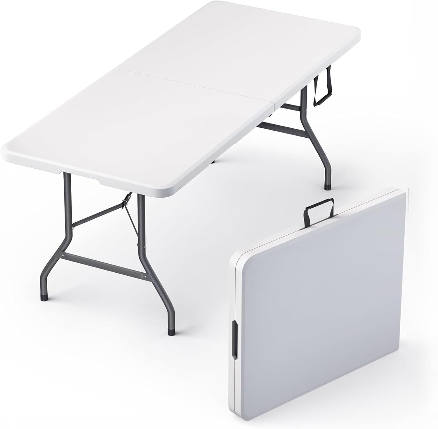 Portable Powerhouse: 6ft Foldable Table with 300lb Capacity
