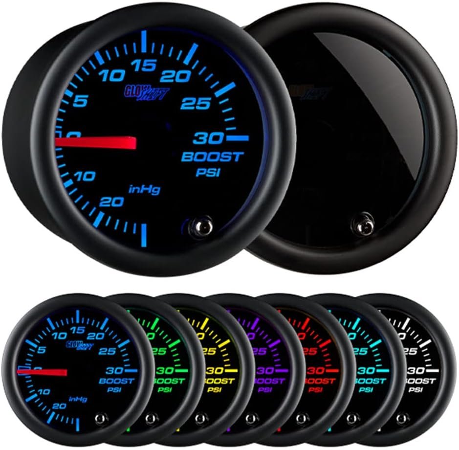 7-Color Turbo Boost Gauge: Monitor Engine Performance in Style