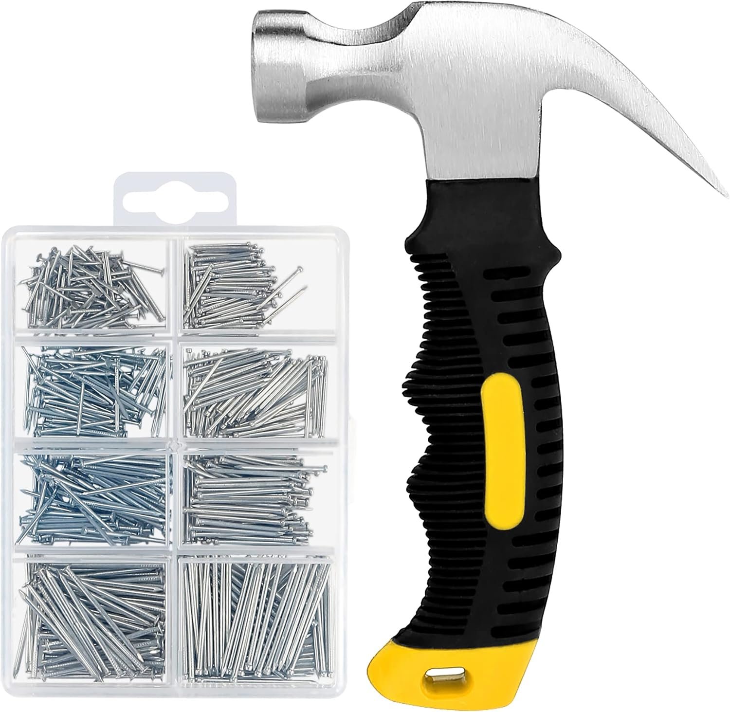 700pc Nails Kit + Mini Hammer for Easy Picture Hanging