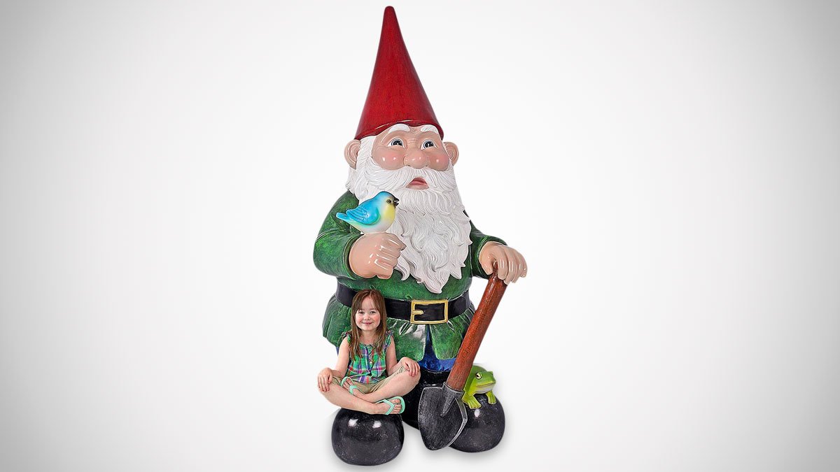 8-1/2-Foot-Tall Garden Gnome Statue