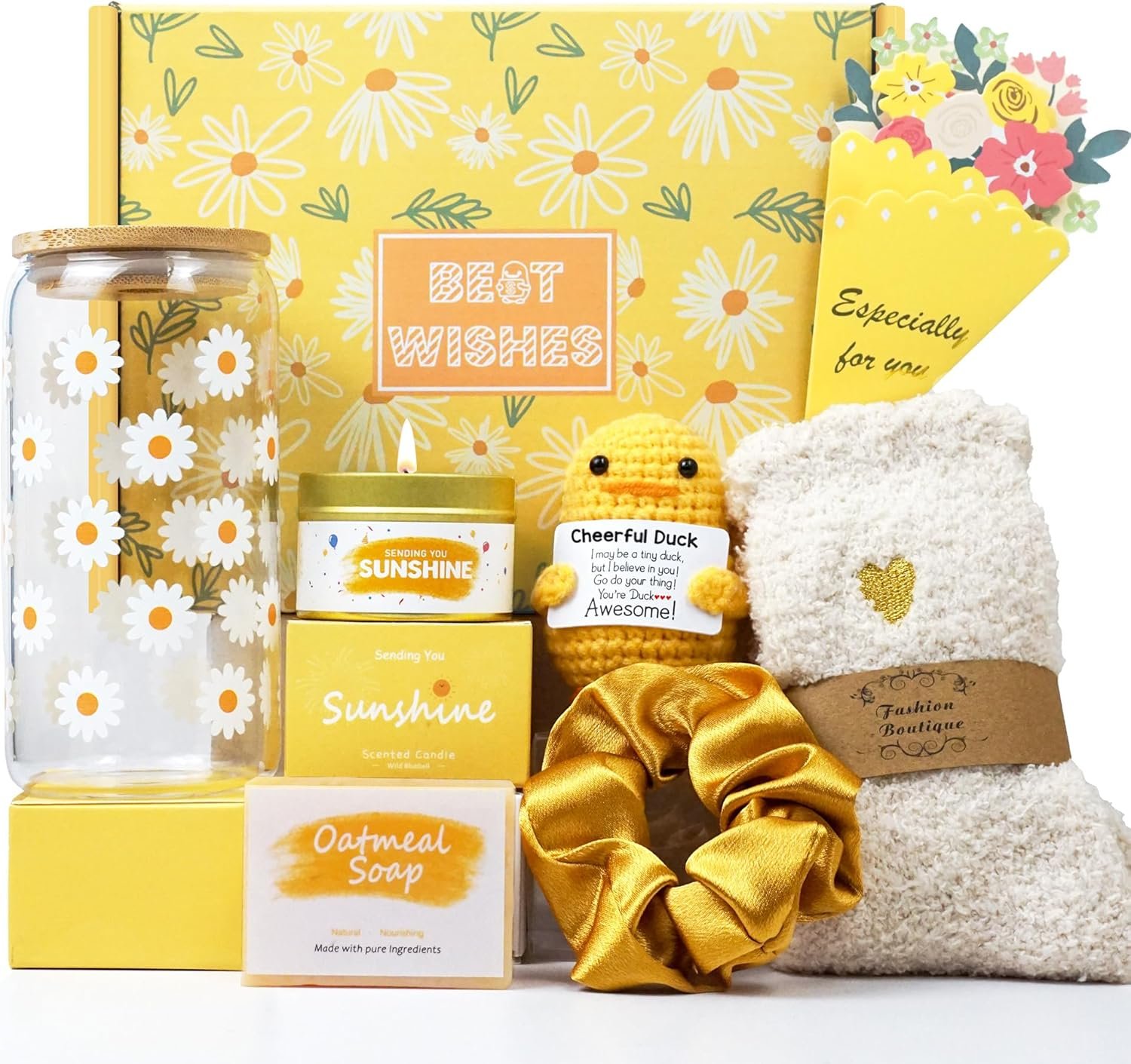 Brighten Her Day Gift Box: Sunshine Basket for Women