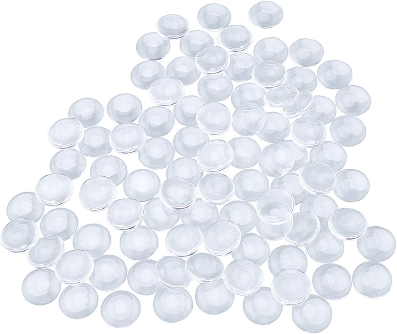 90pcs Clear Glass Dome Cabochons for Creative Jewelry