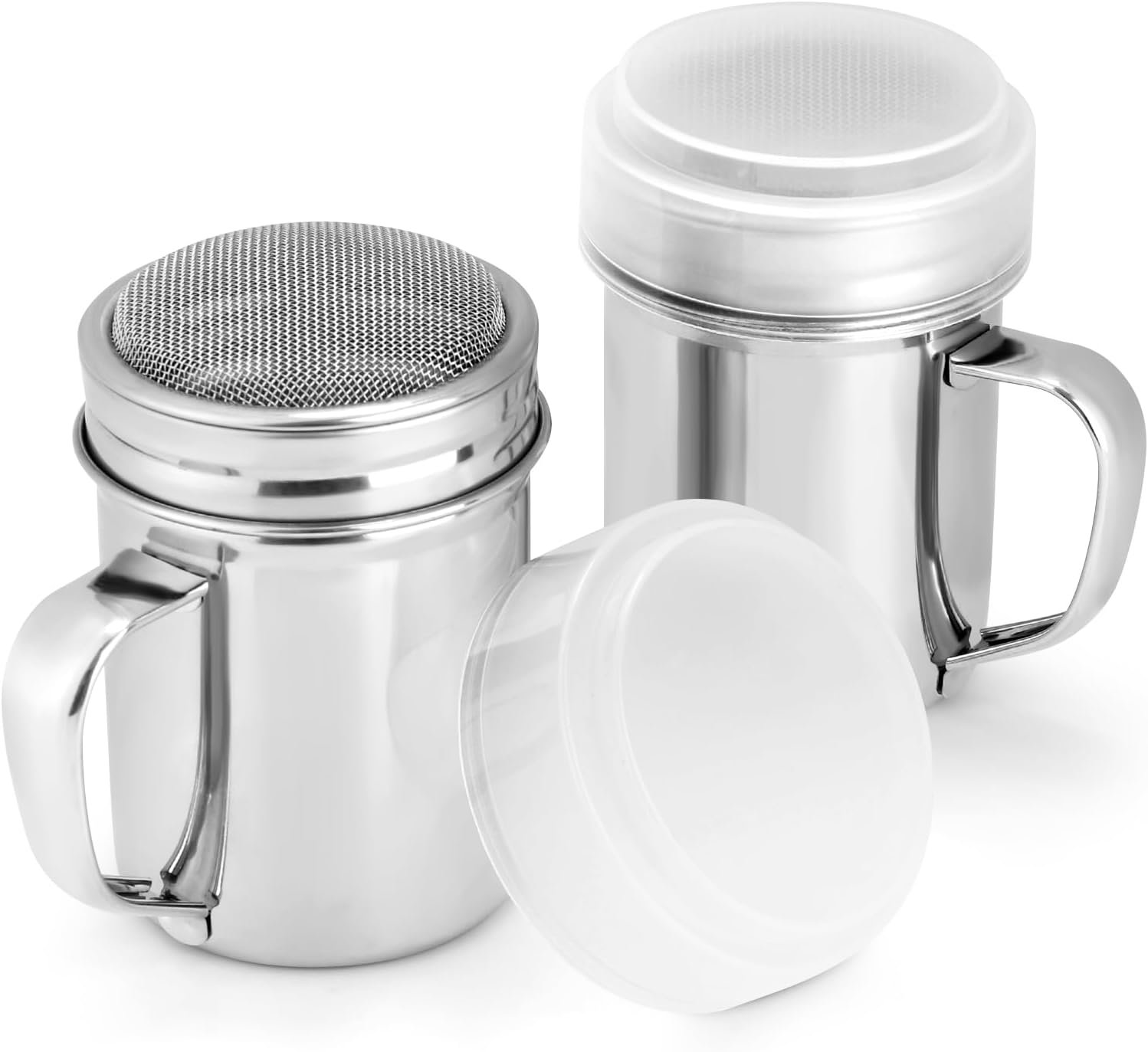 Accmor 2 Pack Powdered Sugar Shakers for Perfect Sprinkling