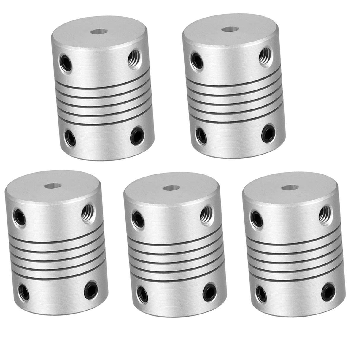 Achieve Precision with 5Pcs Aluminum Alloy Couplers
