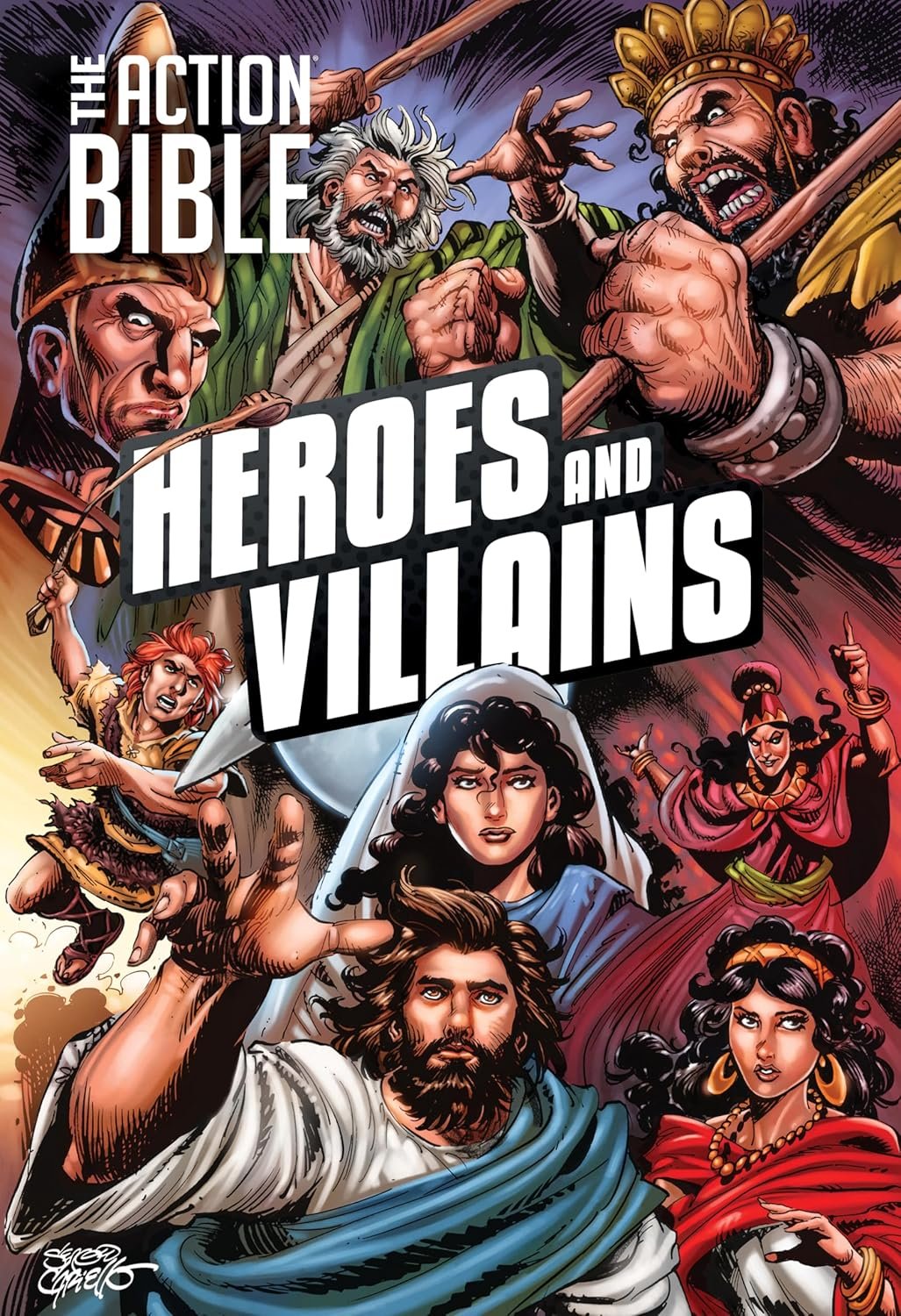Explore the Action Bible: Heroes and Villains