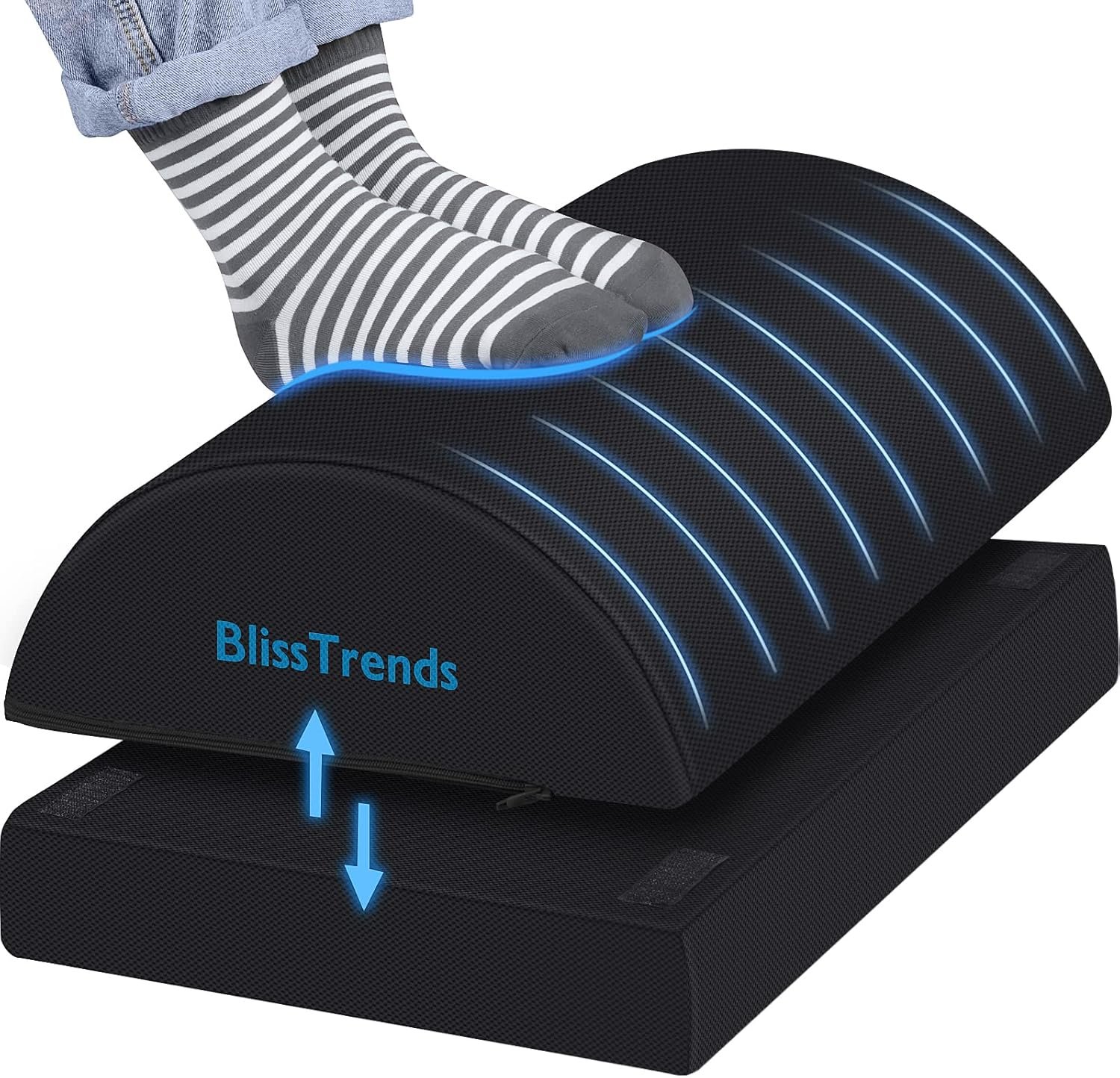 Adjustable Foot Rest Eases Back & Knee Pain