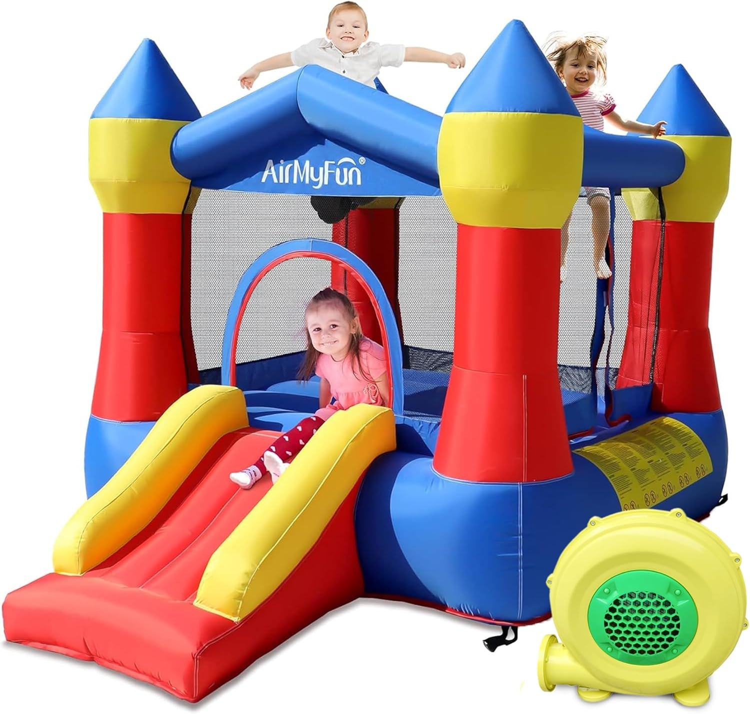 AirMyFun Toddler Bounce House with Slide - Indoor/Outdoor Fun