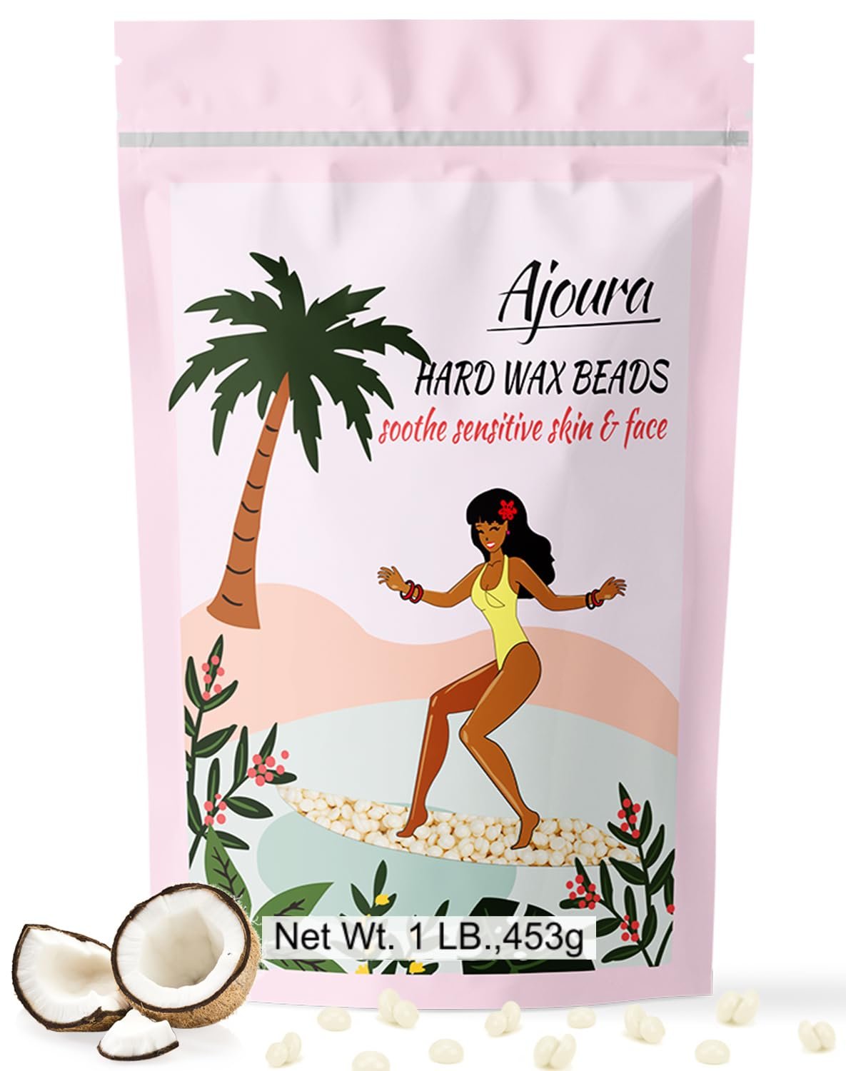 Ajoura 1lb Refill Wax Beans for Smooth Hair Removal