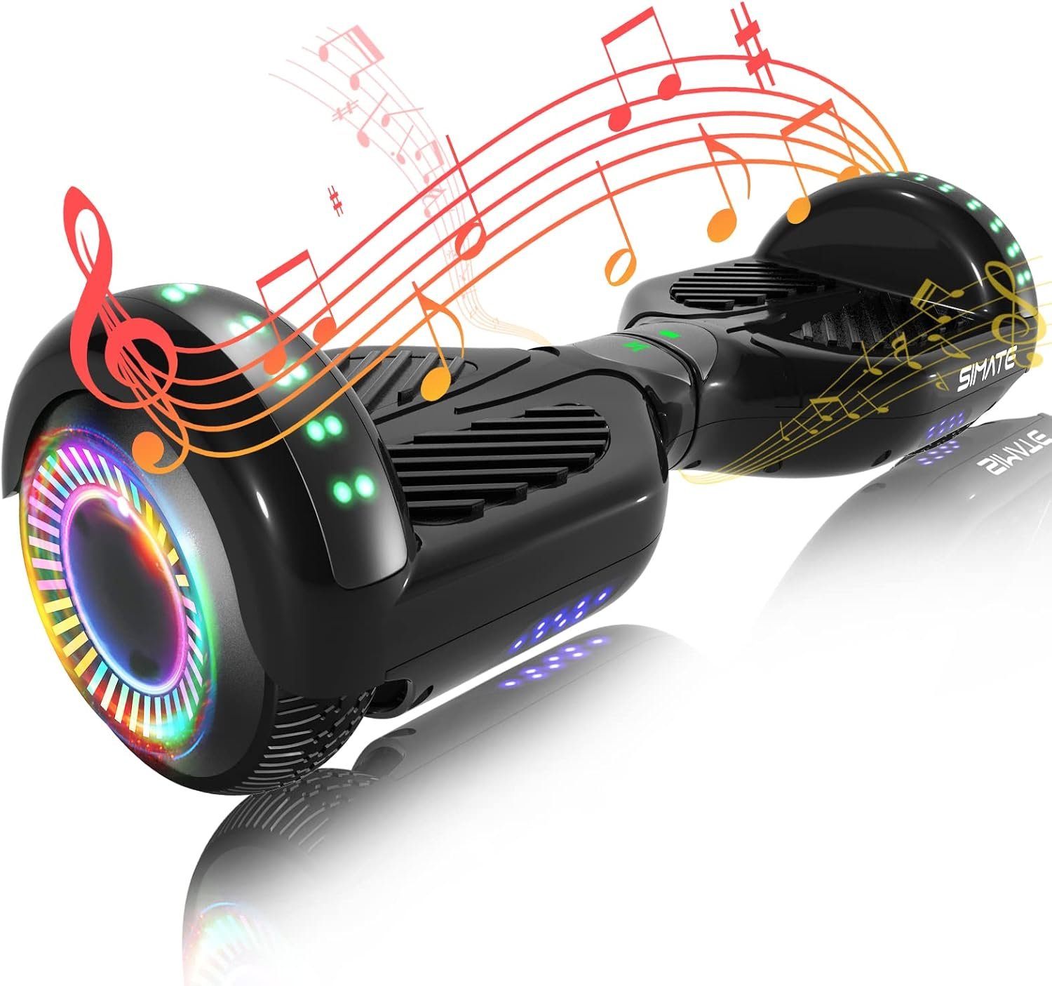 All-Terrain Hoverboard with Bluetooth & LED Lights - Fun for All Ages