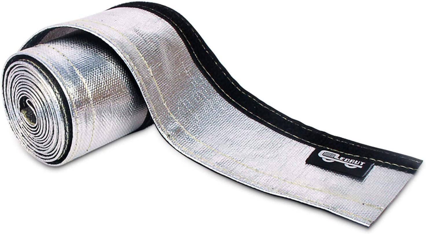 10ft Aluminized Heat Sleeve Shields Hoses from Scorching Temps