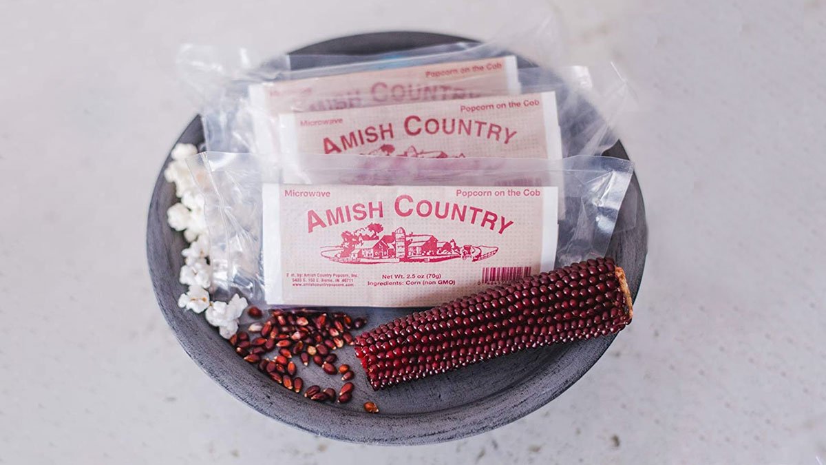 Amish Country Microwave Popcorn on the Cob