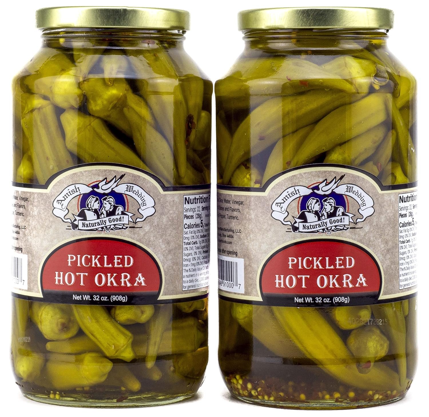 Spicy Amish Pickled Okra - 64oz of Ohio-Made Goodness