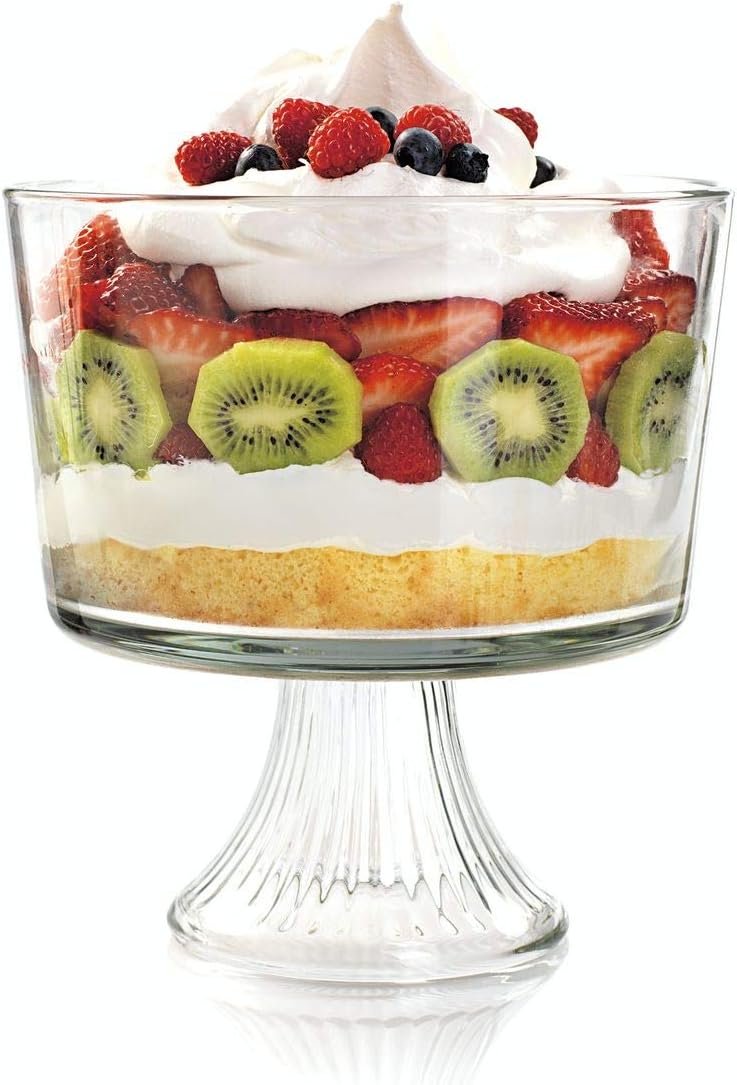 Spacious Glass Trifle Bowl - Perfect for Entertaining