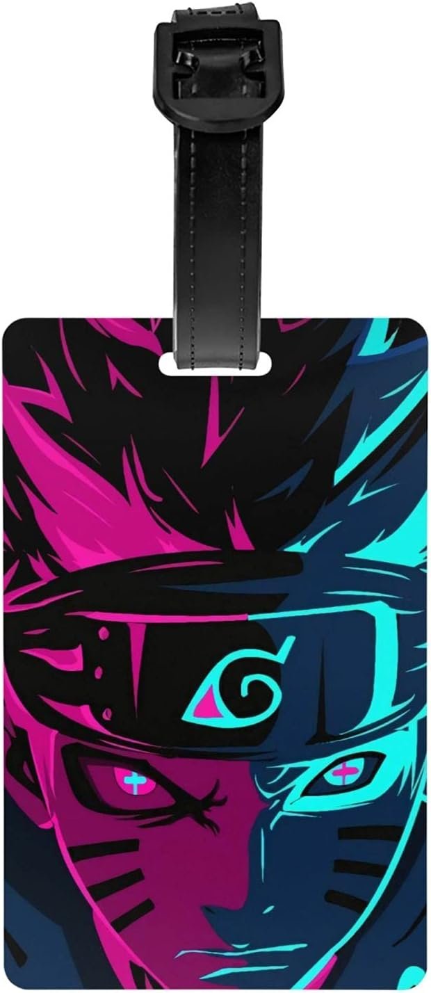 Protect Their Luggage with Style - Anime Purple Luggage Tag